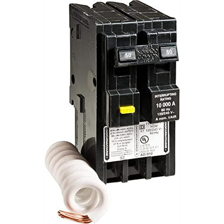 Square D HOM250GFI 50 A two-pole Class A GFCI Homeline circuit breaker