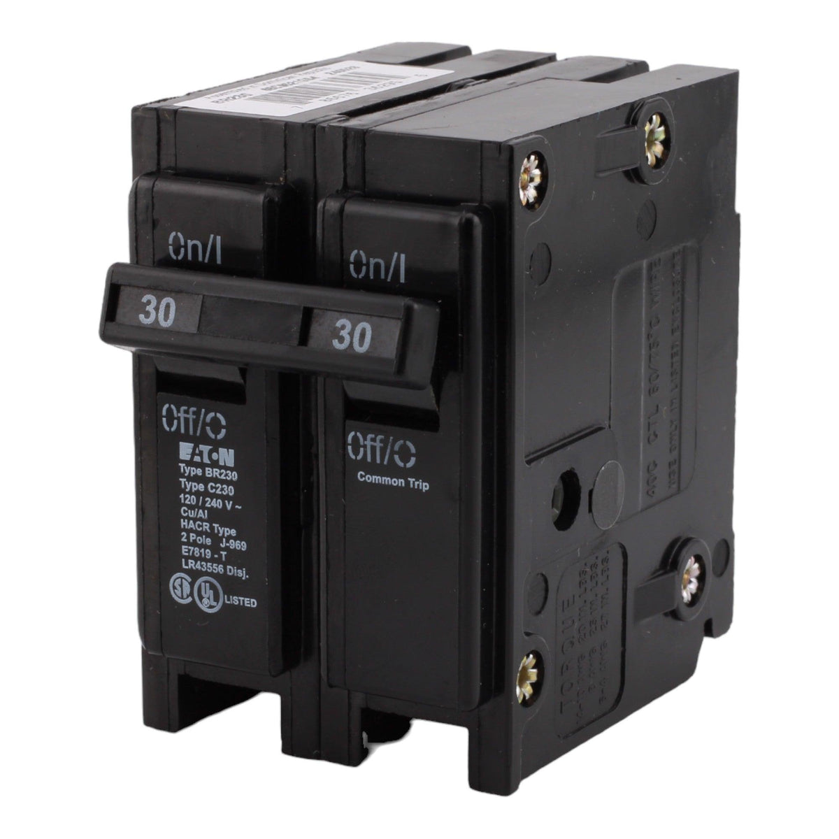 Eaton BR BR230 30A 2P 120/240V Circuit Breaker - product image 1