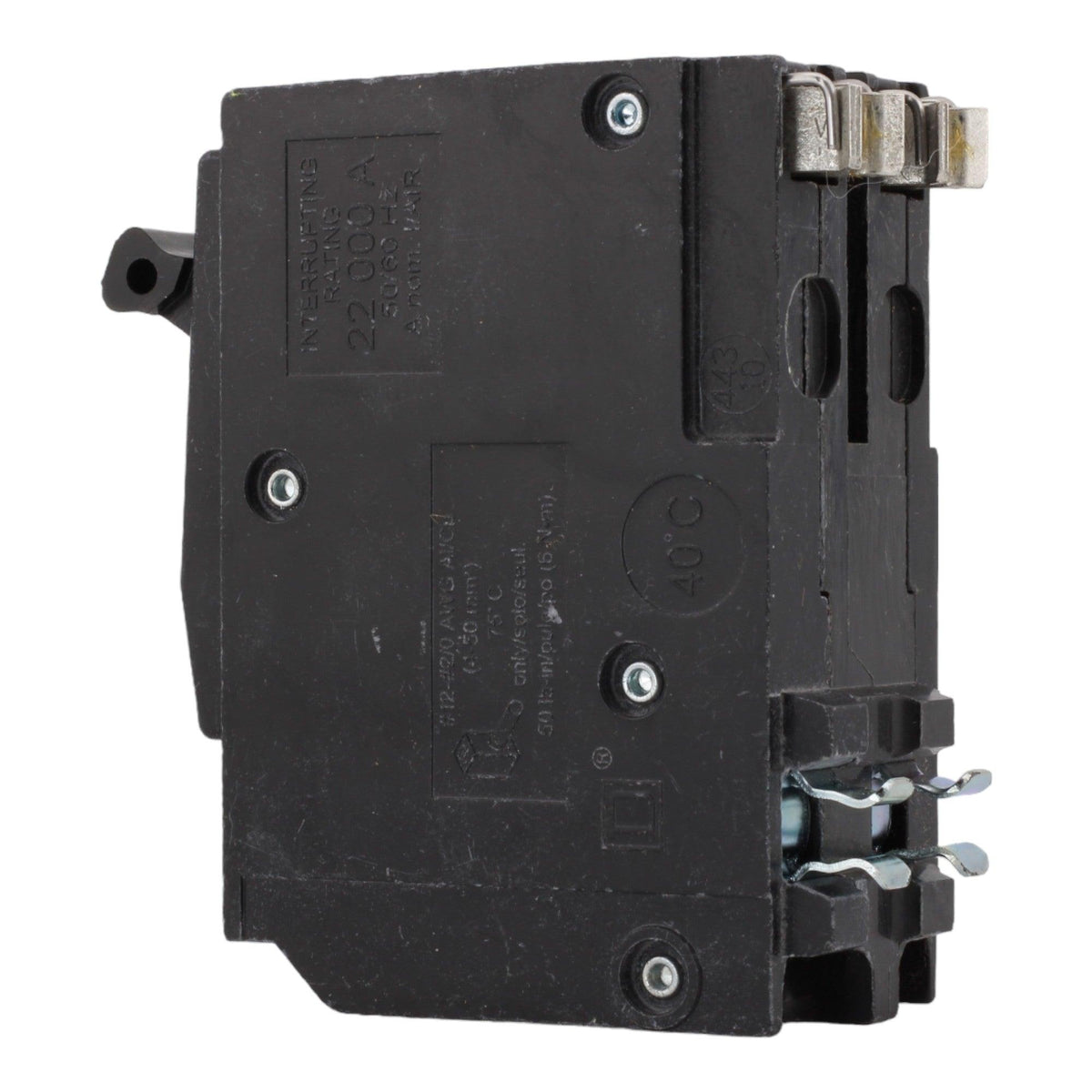 Square D QO2125VH 125A 2-Pole 120/240V 22kA QO Circuit Breaker - product image 5