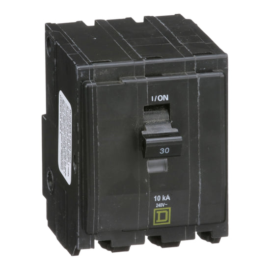 Square D QO series 3-pole circuit breaker product photo