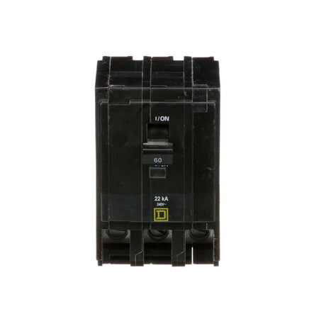 Square D QO360VH 60A 3-pole 240VAC 22kA plug-in circuit breaker, new