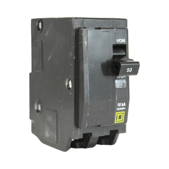 Square D QO250 50-Amp 2-Pole Thermal-Magnetic Circuit Breaker 120/240V 10kAIC Type QO (Plug-In) - product image 1