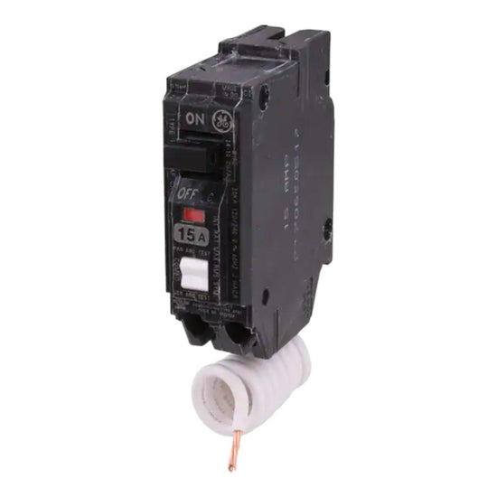 GE THQL1115AF2 15A 120/240V 1-pole combination AFCI circuit breaker