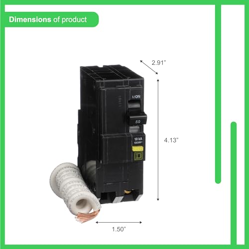 Square D QO250GFI 50 A two-pole Class A GFCI circuit breaker
