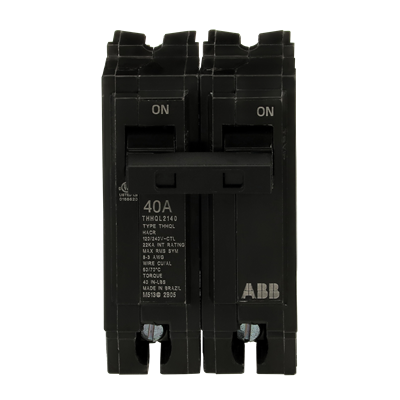 ABB THHQL2140 40A 2-pole 22kA Q-Line plug-in circuit breaker