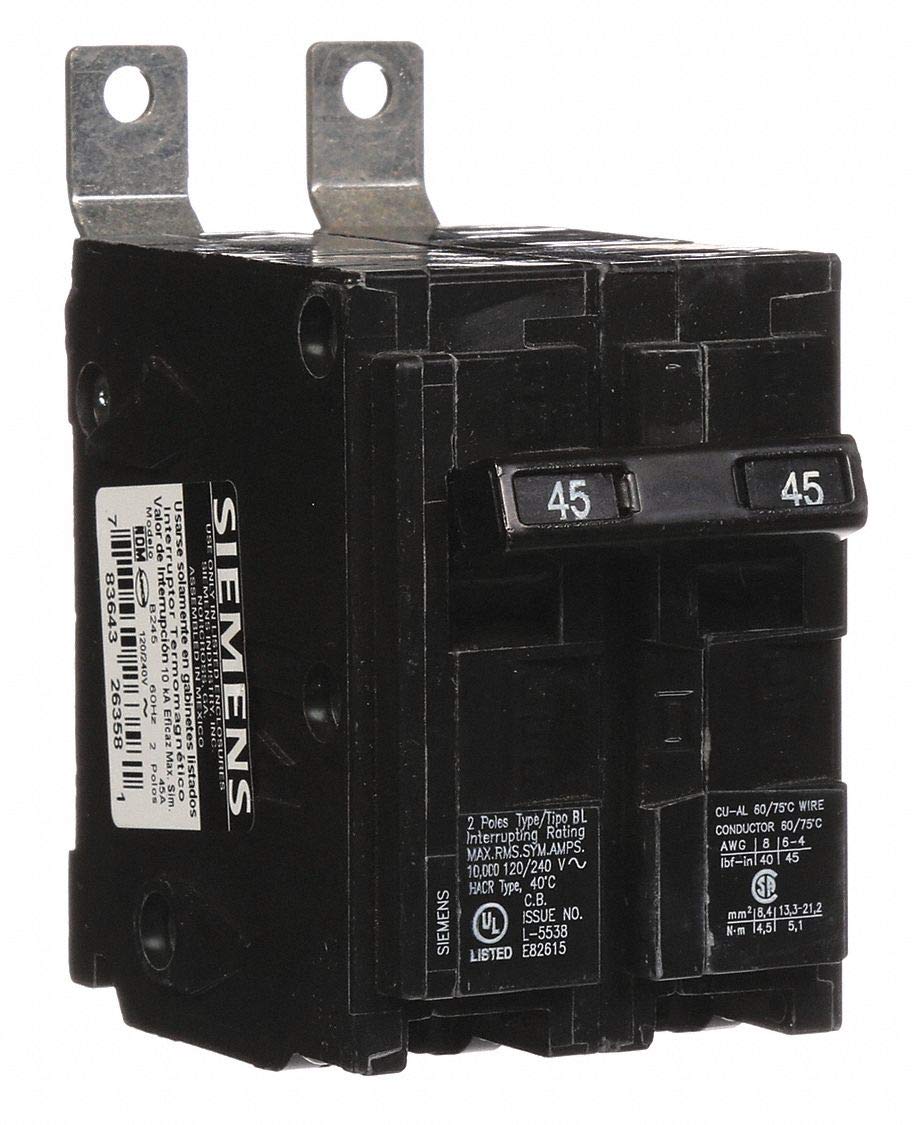 Siemens B245 45A 120/240V 2-Pole Type BL Bolt-On Circuit Breaker 10kAIC