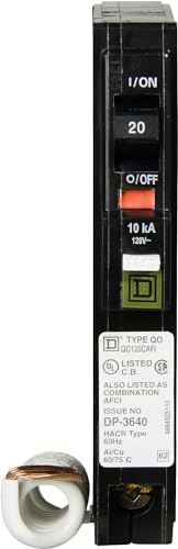Square D QO120CAFI 20A 120V 1-Pole Combination AFCI Plug-In Circuit Breaker 10kAIC - product image 9