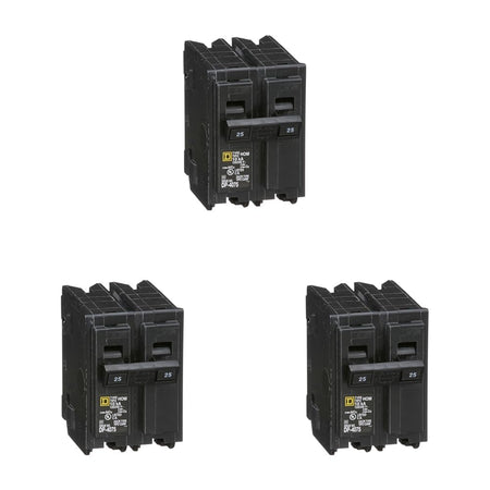 Square D HOM225 25-Amp 2-Pole Thermal Magnetic Circuit Breaker 120/240V 10kAIC Type Homeline (Plug-On) - product image 4