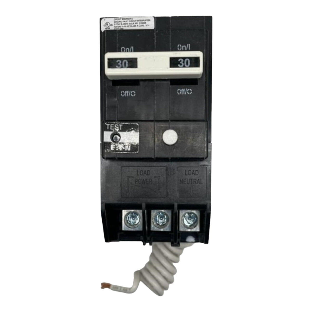 Eaton BRN230GF 30A 120/240V 2-Pole Class A GFCI Circuit Breaker 10kAIC - product image 3