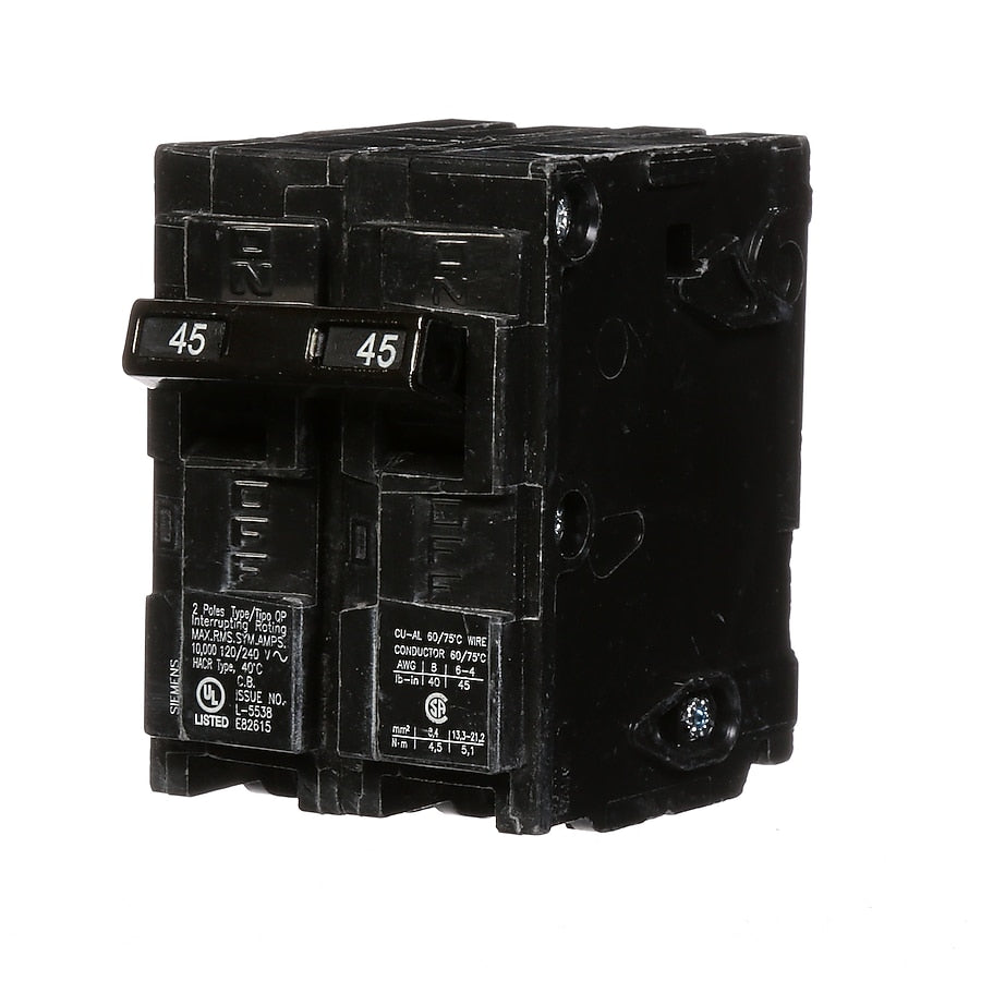 Siemens Q245 45 Amp 2-pole Type QP circuit breaker
